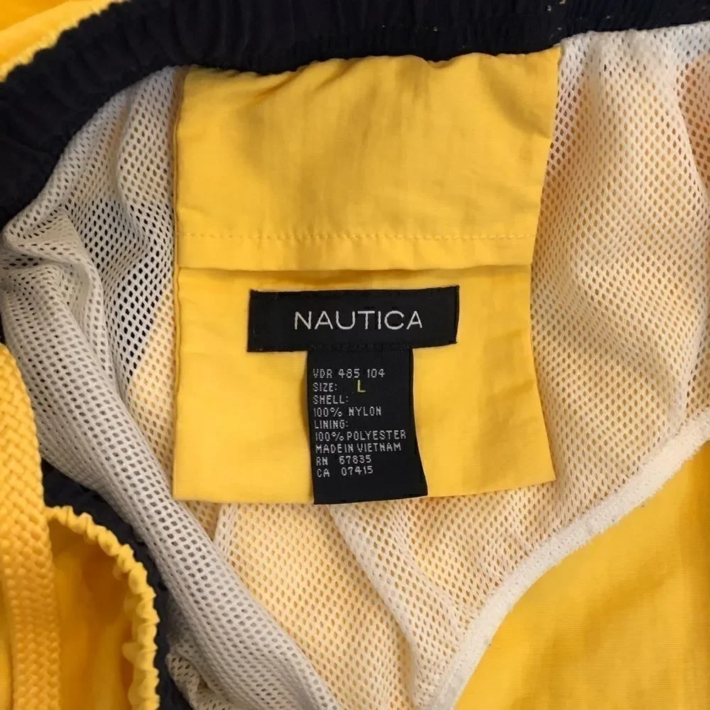 Nautica swim trunks size 36 yellow board shorts